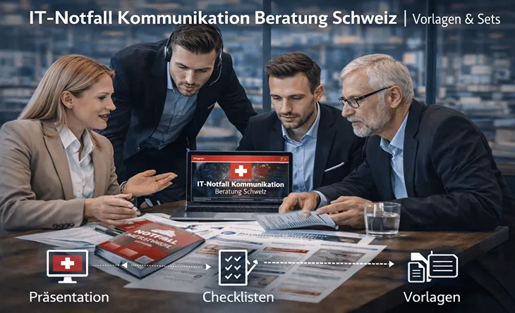 IT-Notfall Kommunikation Beratung Schweiz | Vorlagen & Sets